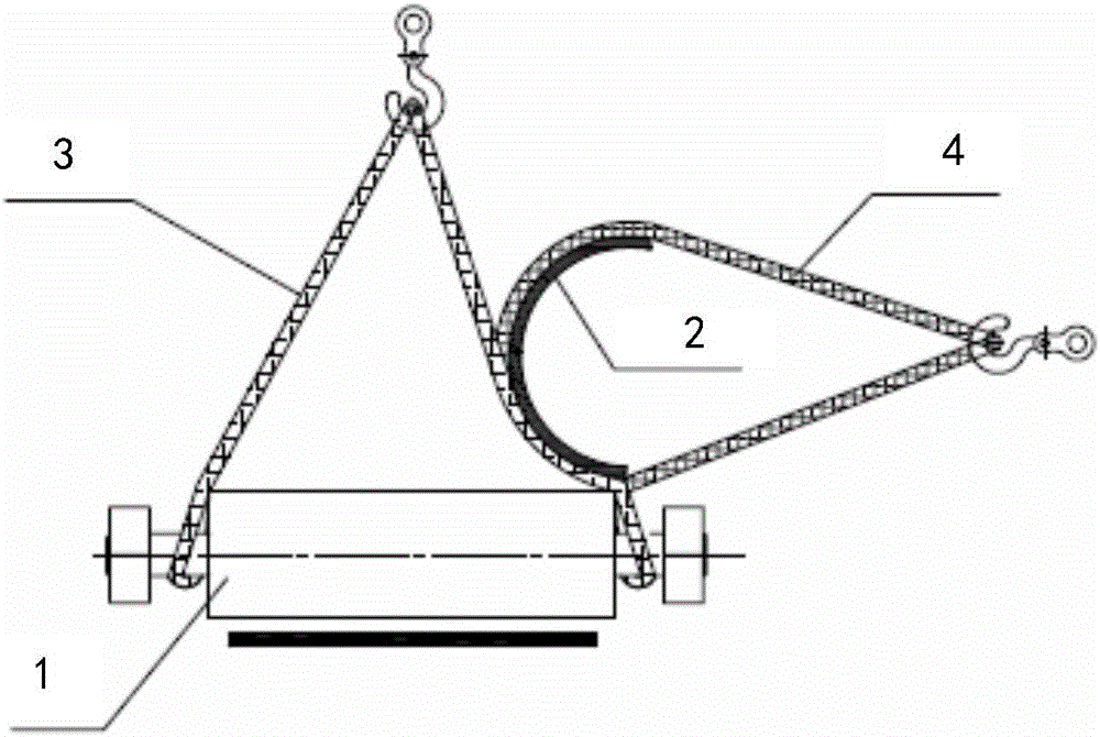 带式输送机滚筒的U形专用吊具的制作方法与工艺