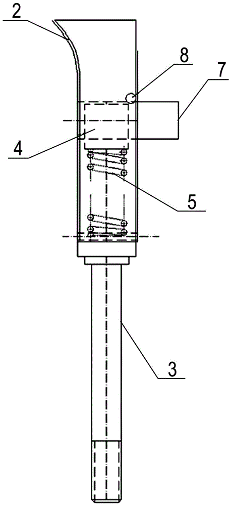 礦井水平巷道電機(jī)車(chē)與車(chē)輛間的自動(dòng)掛鉤裝置的制作方法