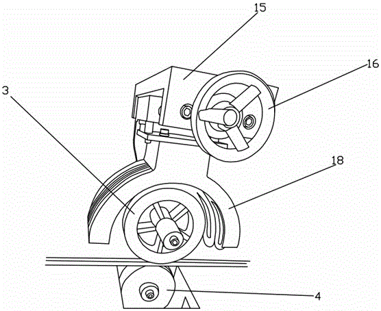 一种相框条打磨装置上的上下夹紧轮的制作方法