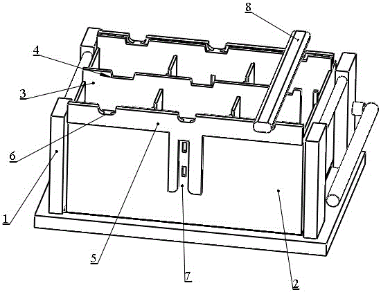 一种带有压条限位板的蓄电池铸焊夹具的制作方法与工艺