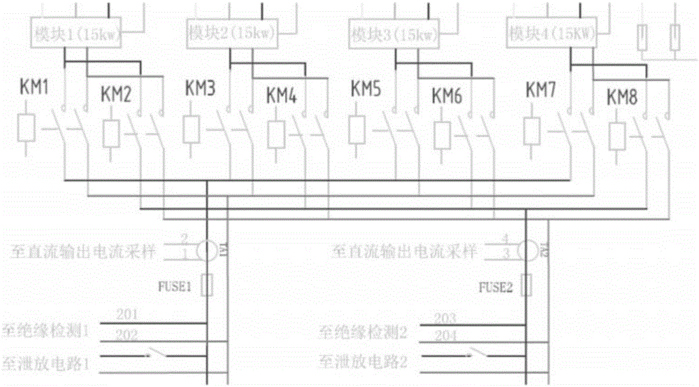 一種電動(dòng)汽車的多槍頭直流充電樁系統(tǒng)的制作方法與工藝