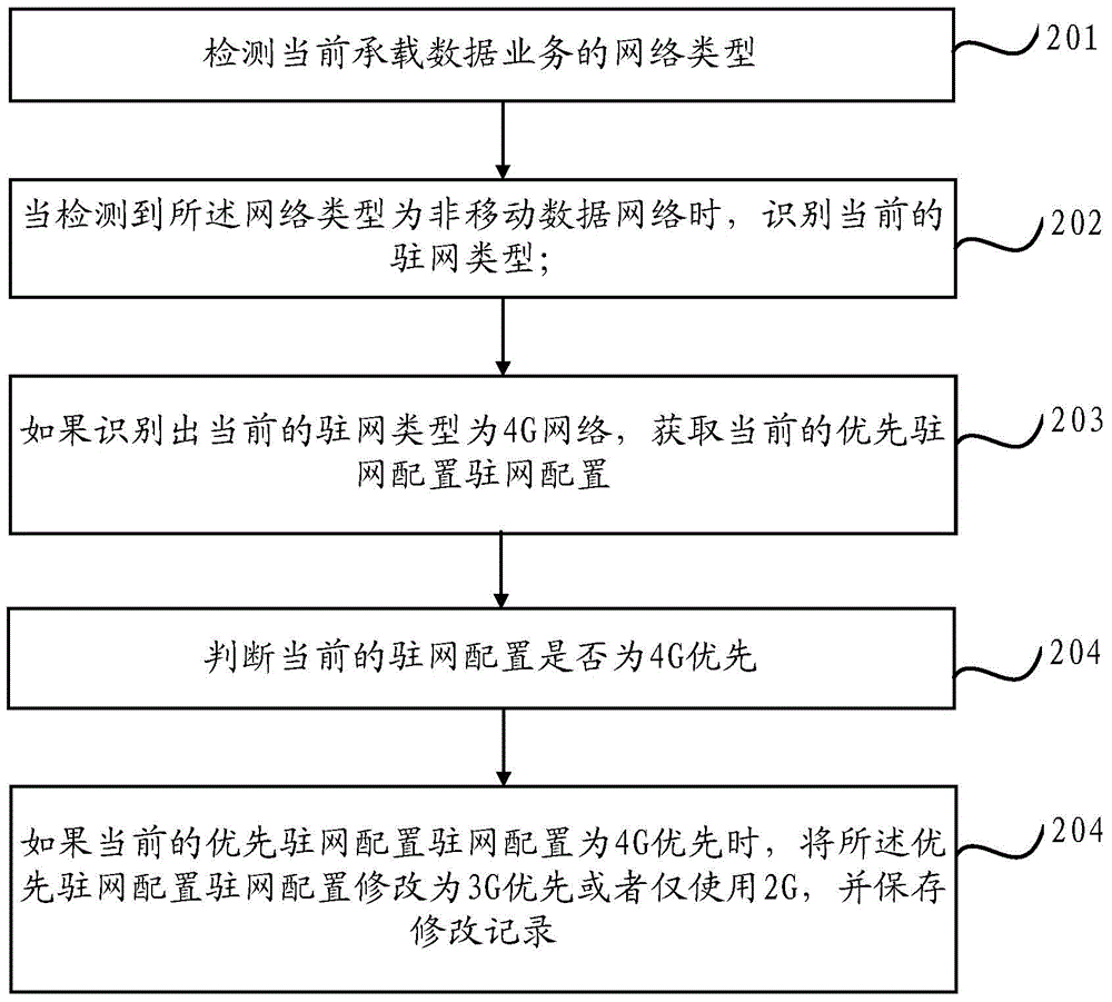 驻网类型的选择方法和装置与流程