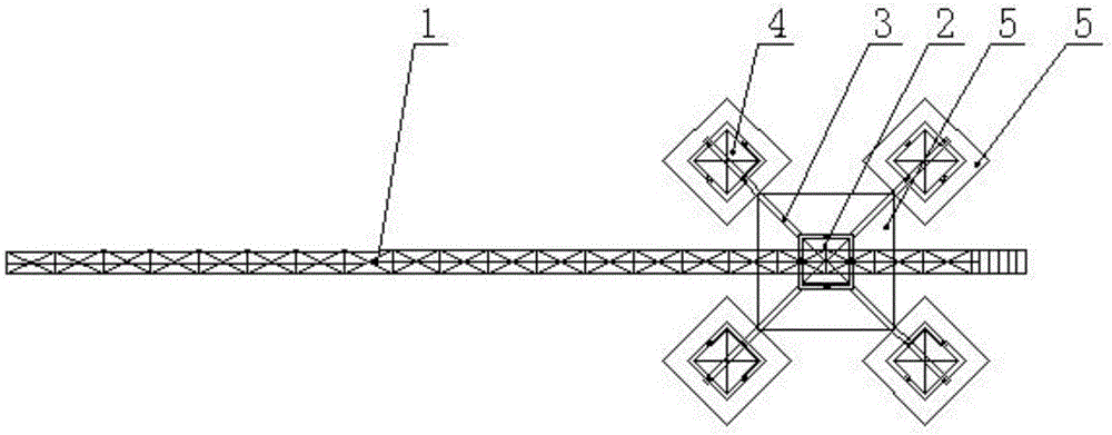 無建筑物拉結(jié)狀況下的塔式起重機附著搭設(shè)結(jié)構(gòu)的制作方法與工藝