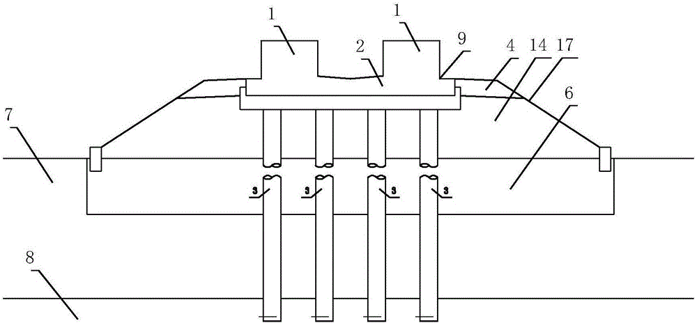 中低速磁浮双线填方地段桩基复合式承轨梁过渡段结构的制作方法与工艺
