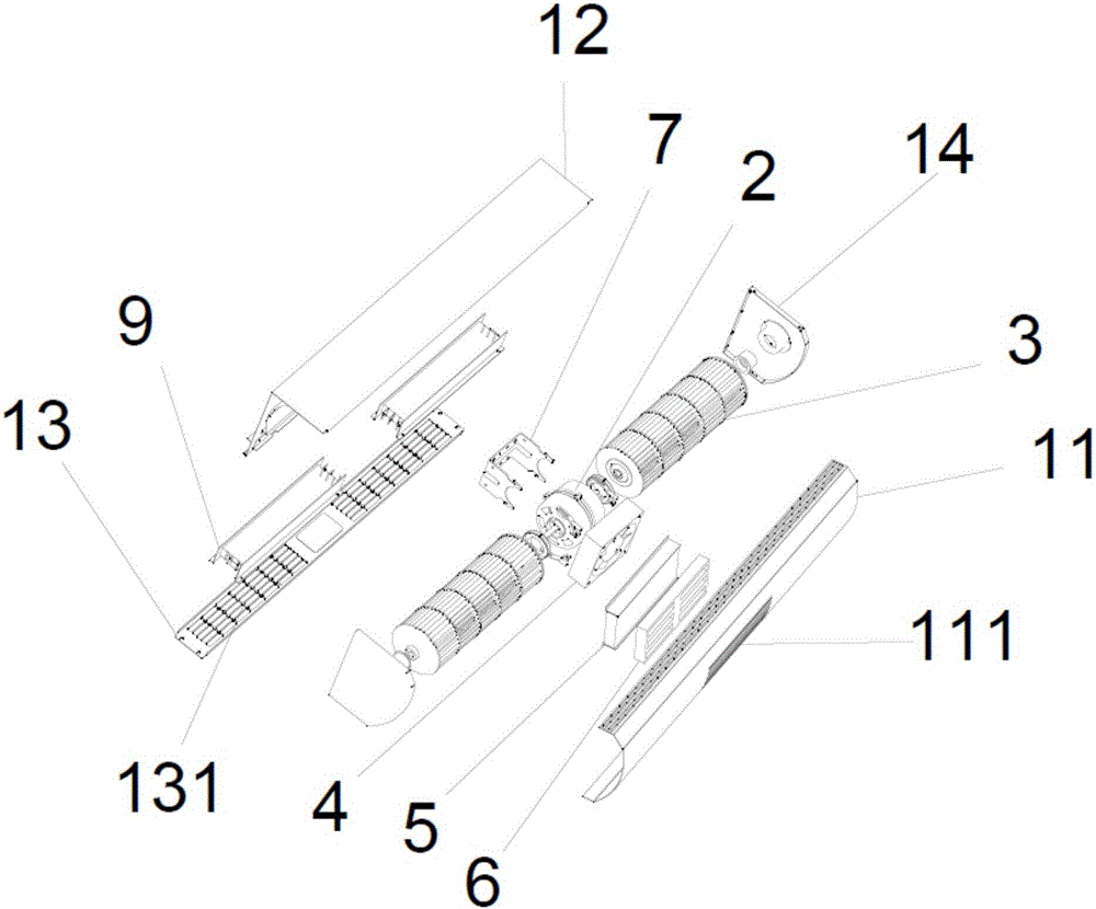 一種雙出風(fēng)口風(fēng)幕機(jī)的制作方法與工藝