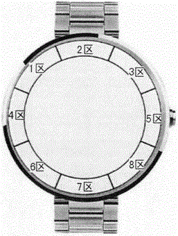 一种利用方位手势触摸操作智能手表字符输入的方法及装置与流程