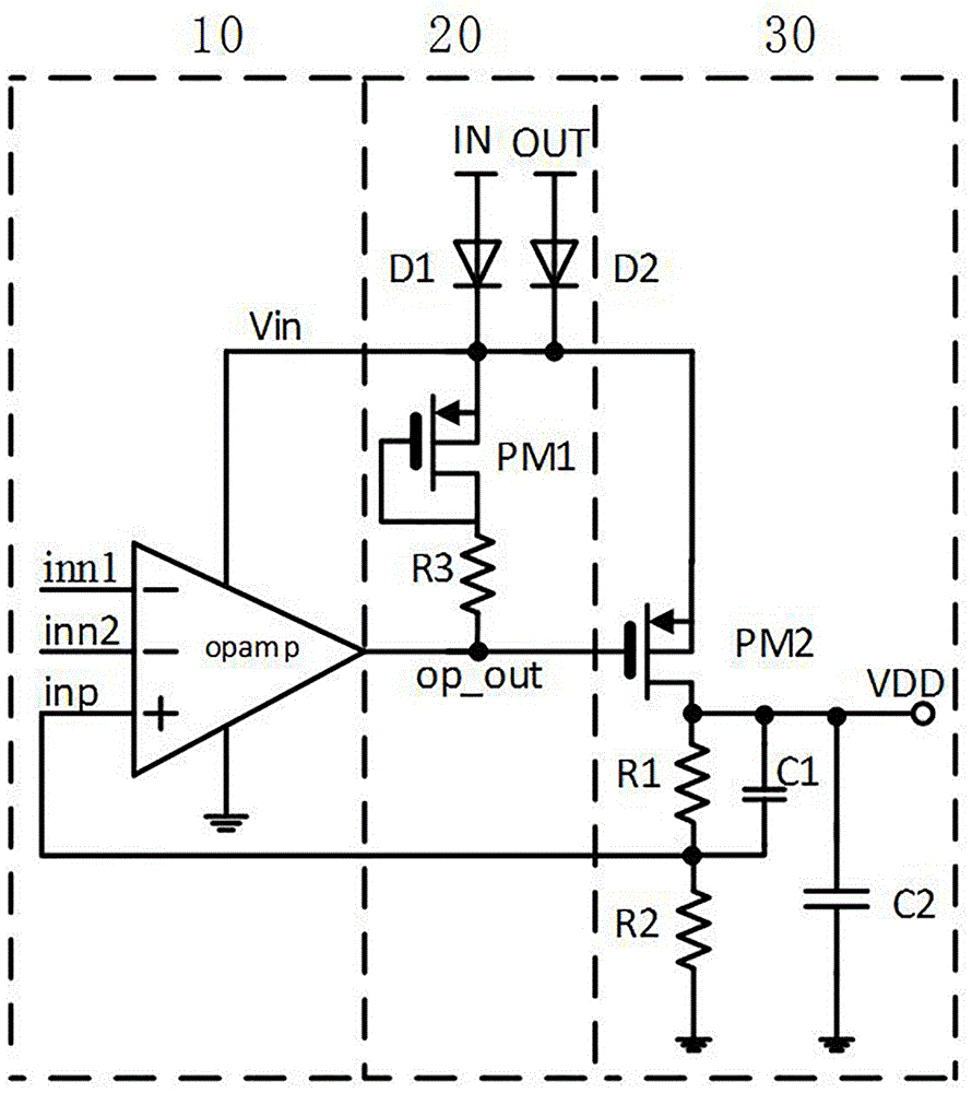 一種基于負載供電的升壓電源LDO供電系統(tǒng)的制作方法與工藝