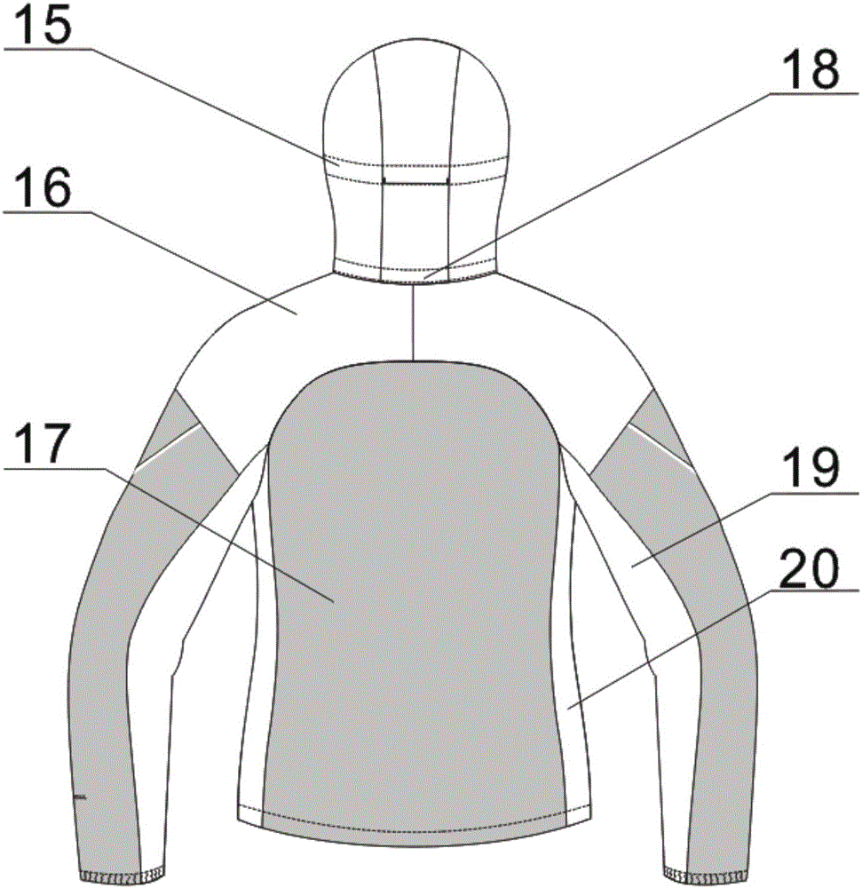一种三合一羽绒冲锋衣的制作方法