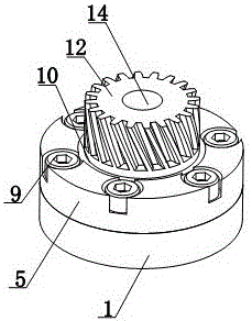 一种旋转平台内齿轮锁接用齿轮座的制作方法与工艺