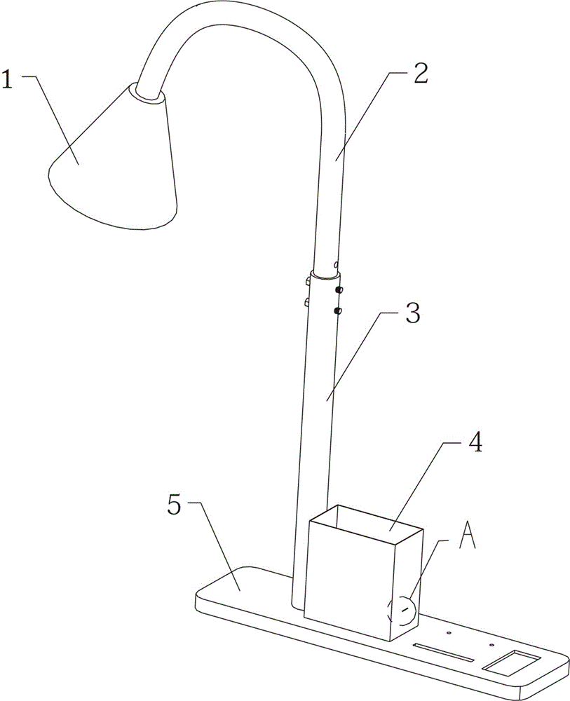 具有臺燈的自動彈筆筆筒的制作方法與工藝