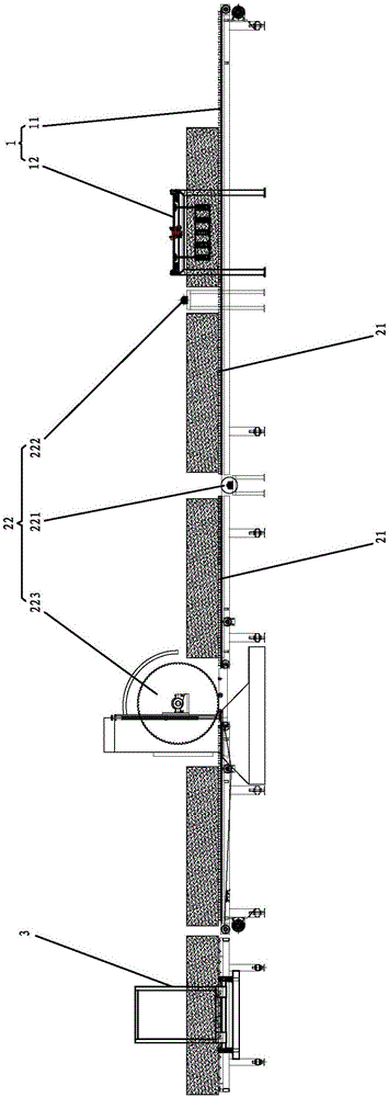 一种建筑板块的一次切割成型加工生产线的制作方法与工艺