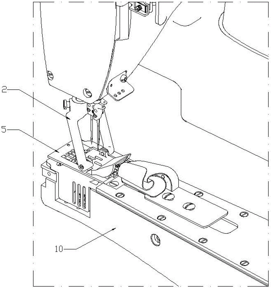 一种曲臂式拼缝机的针位结构的制作方法与工艺