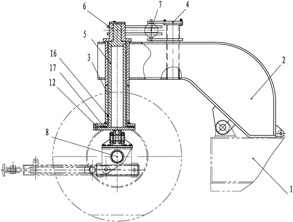 一种轮式拖挂钻机用轮轴转向机构的制作方法与工艺