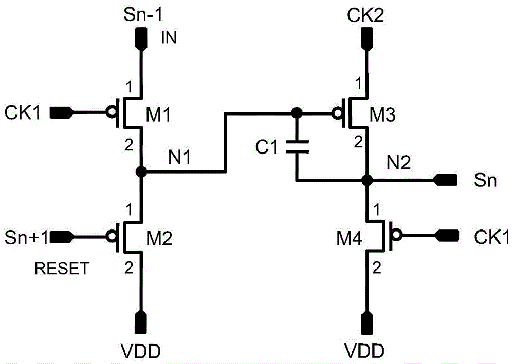 移位寄存器及OLED顯示器驅(qū)動(dòng)電路的制作方法與工藝