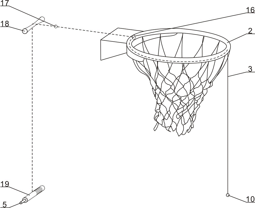 一种具有测量篮筐高度的篮球架的制作方法与工艺