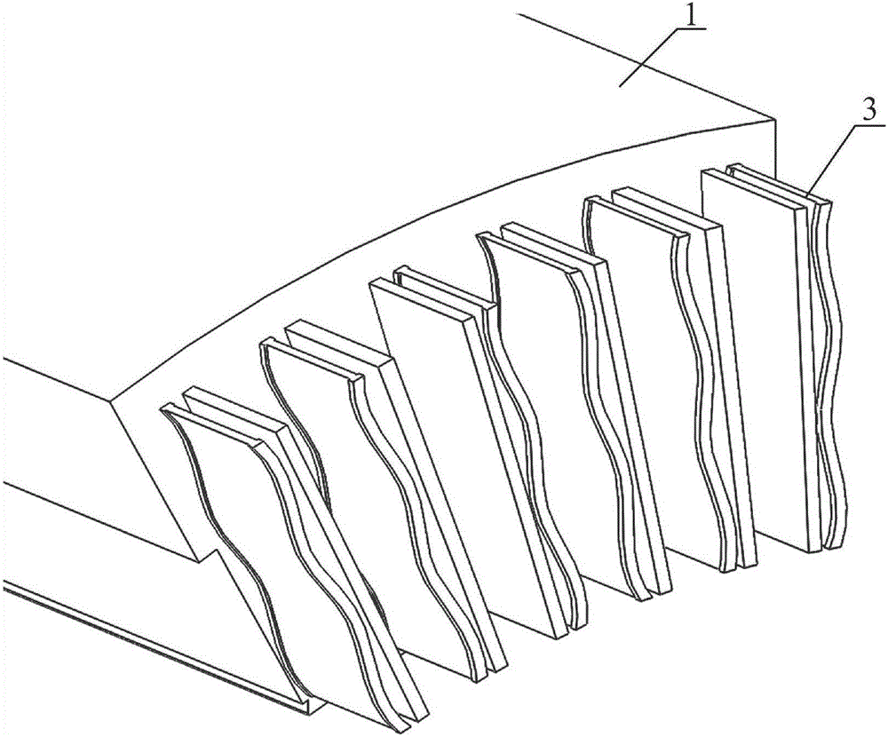 一種電機(jī)雙槽鋼定子通風(fēng)結(jié)構(gòu)的制作方法與工藝