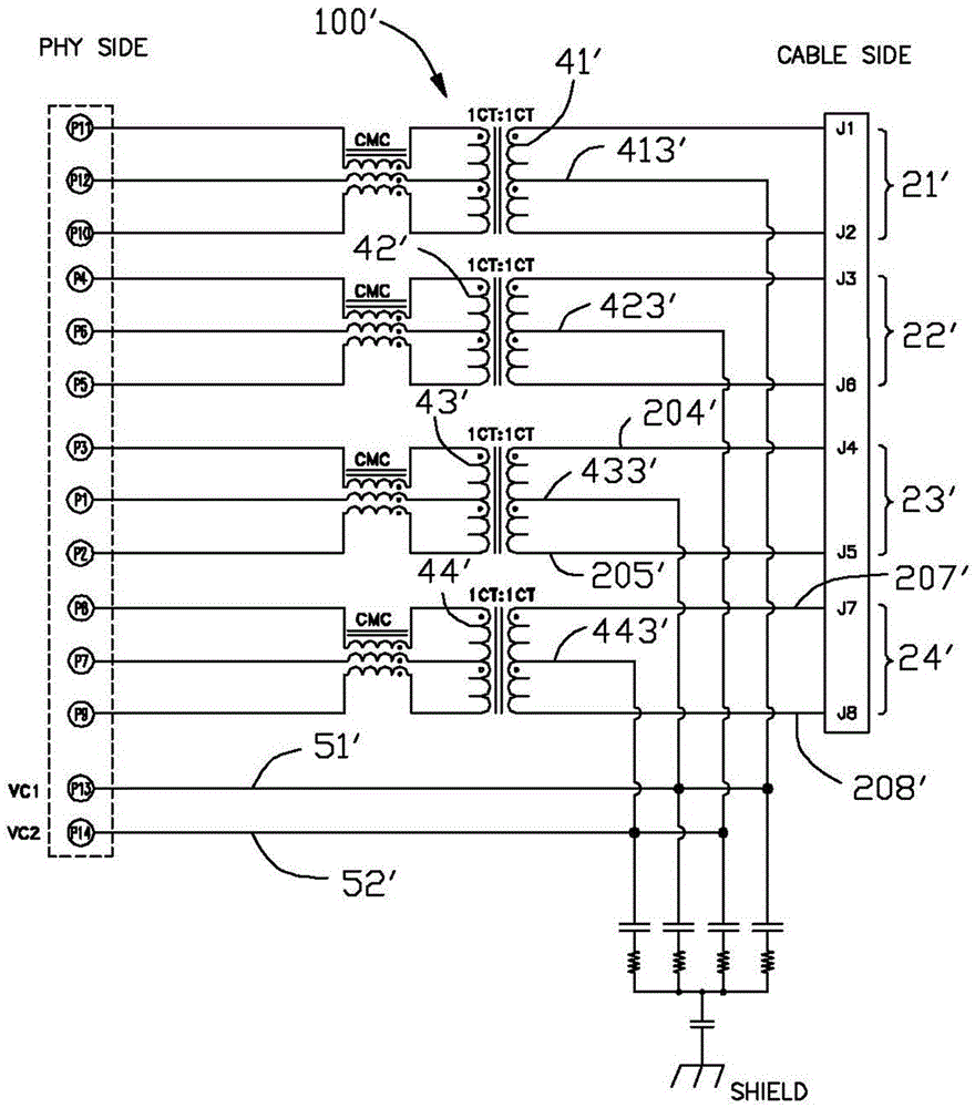 以太網(wǎng)受電端電路及應(yīng)用其的RJ45連接器的制作方法與工藝