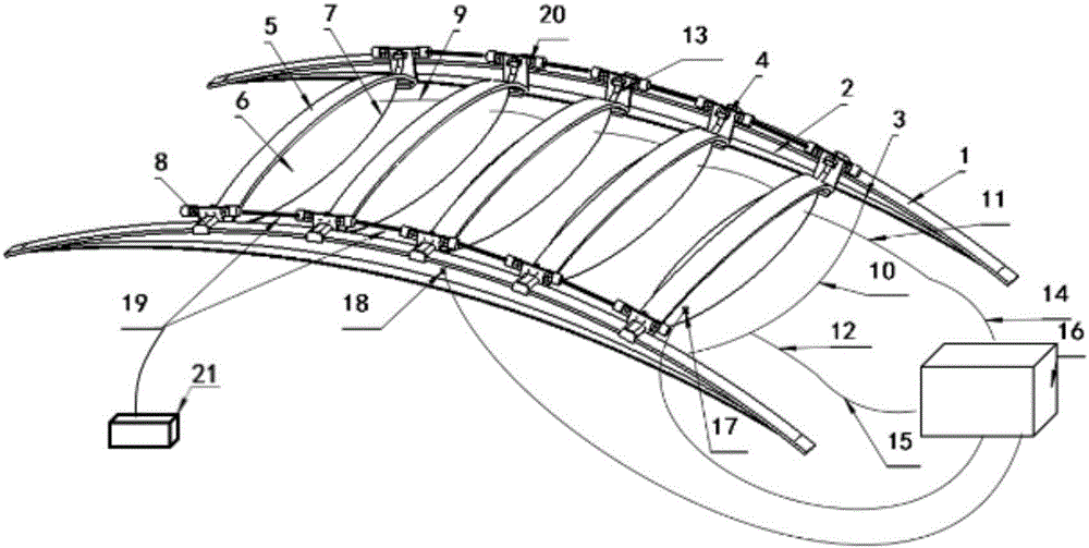 一种基于气撑式张弦结构的抗压车顶的制作方法与工艺