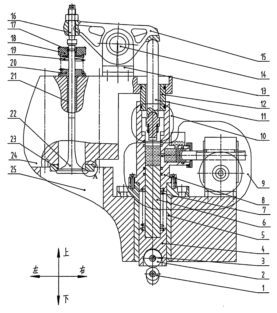 內(nèi)燃發(fā)動(dòng)機(jī)液壓式氣門升程調(diào)節(jié)緩沖裝置的制作方法