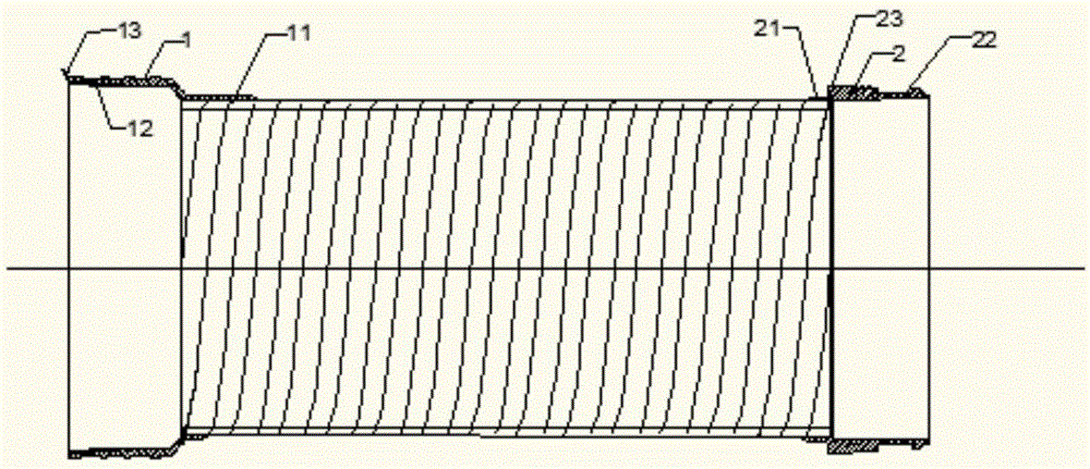 一种承插式结构壁缠绕管及其连接方法与流程