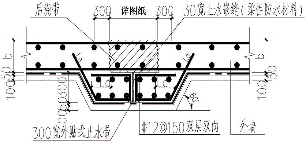 后浇带超前止水方法与流程