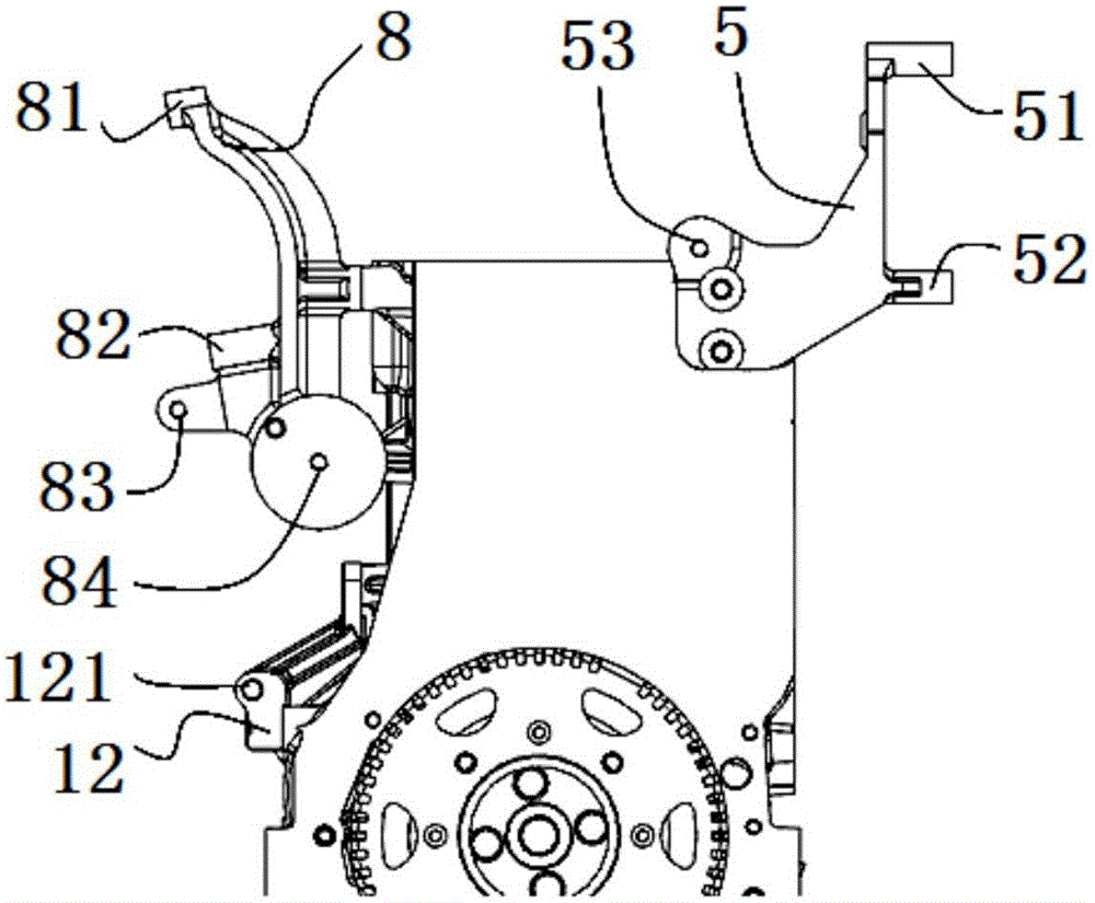 柴油机双空调压缩机的前端轮系结构的制作方法与工艺