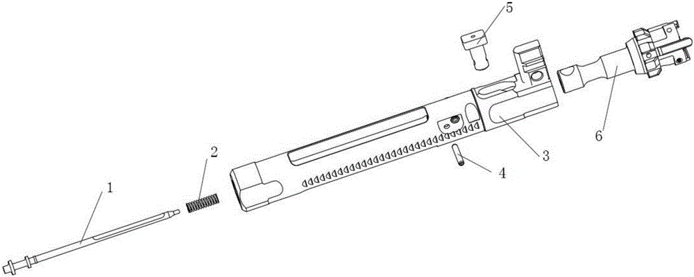 射鱼枪板机结构图图片