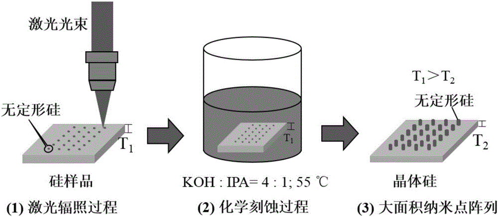 一種高效可控加工大面積硅微納結(jié)構(gòu)的方法與流程