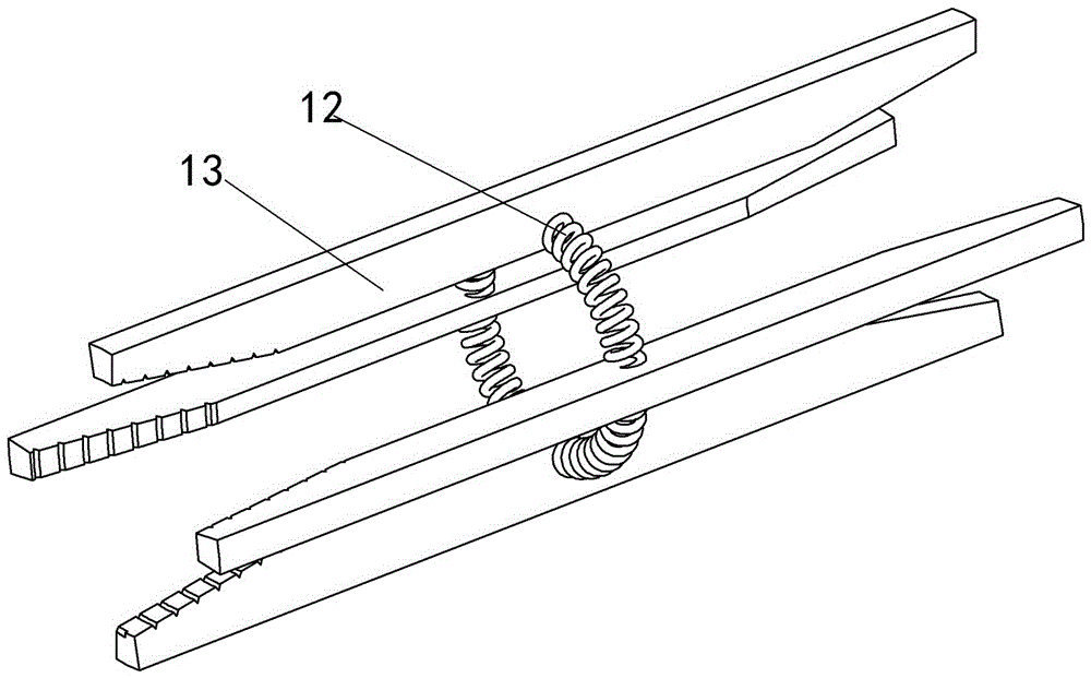 齿轮楔形柱固定装置的制作方法