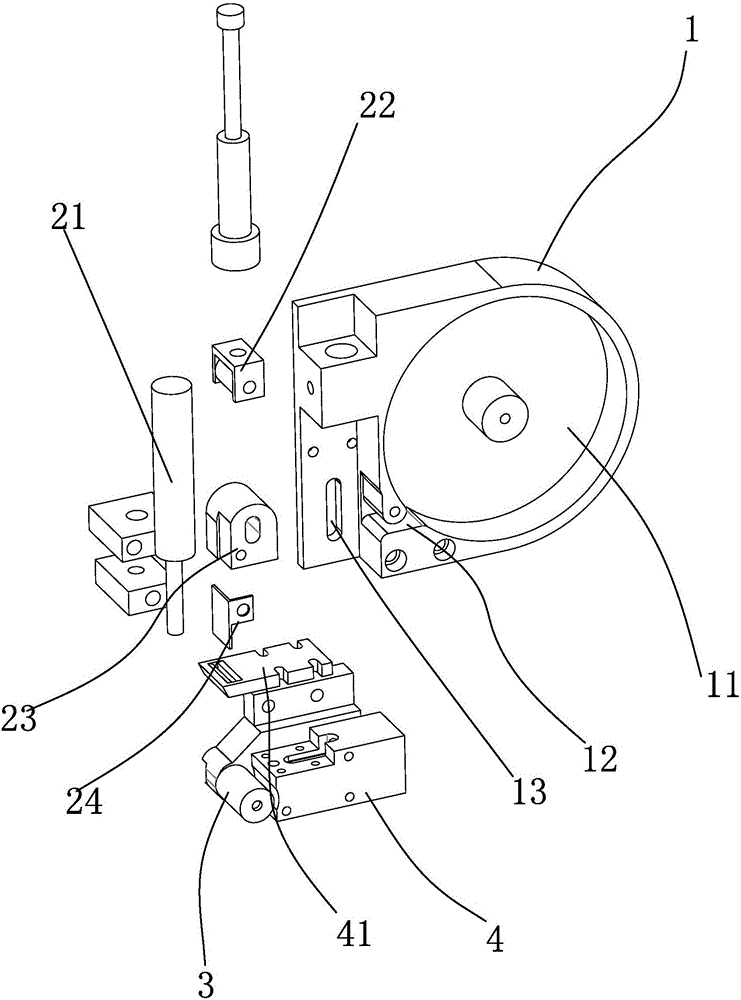 一種生料帶自動(dòng)纏繞機(jī)的送帶機(jī)構(gòu)的制作方法與工藝