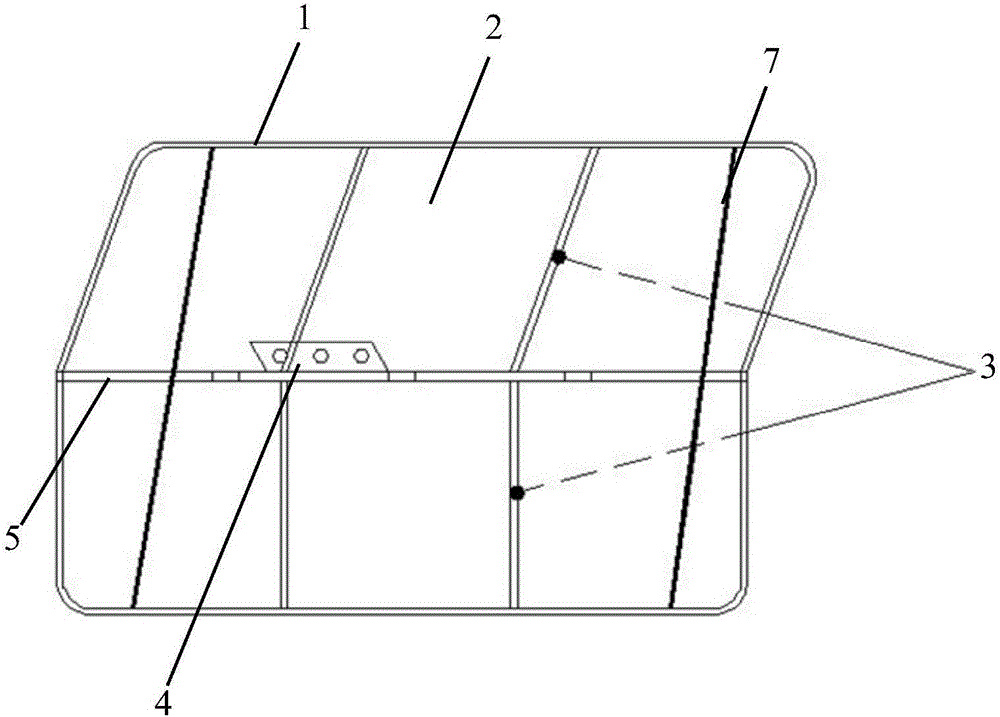 单船拖网半柔性可折叠矩形v型网板的制作方法