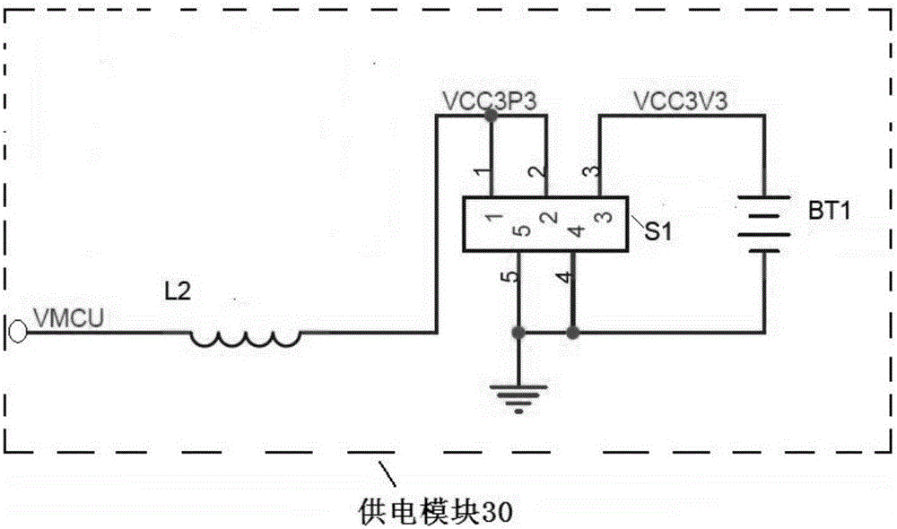 一種具有藍(lán)牙傳輸功能的脈沖面膜控制裝置的制作方法