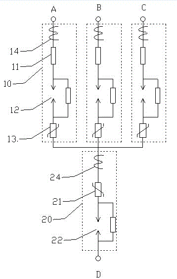 自脫離組合式過電壓保護器的制作方法與工藝