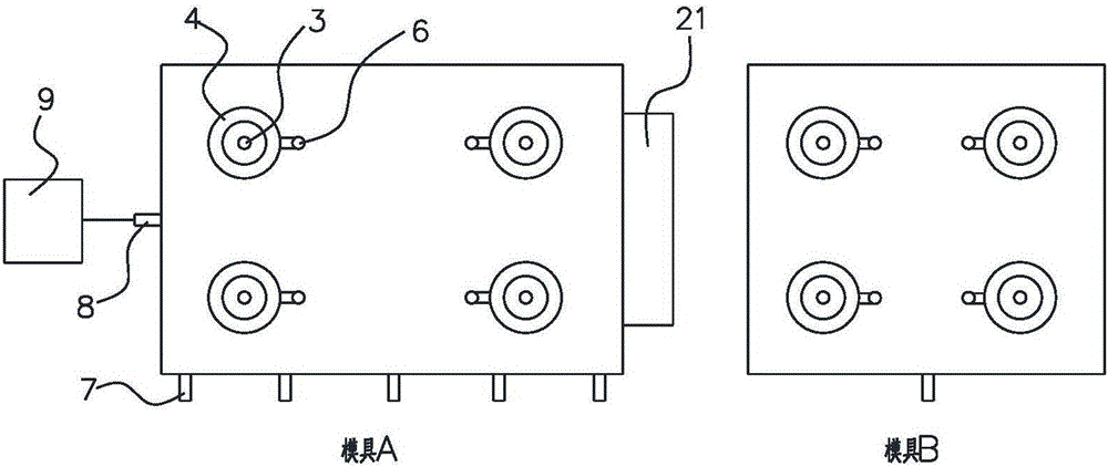 自带压力源、加热源的复合材料成型模具及模具组的制作方法与工艺