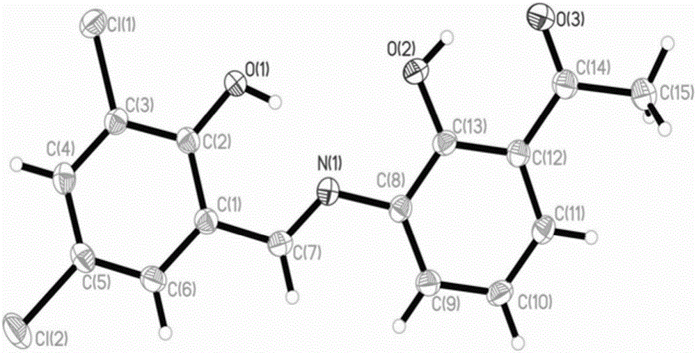 3,5二氯水杨醛衰2氨基2羟基苯乙酮席夫碱配体及合成方法与流程