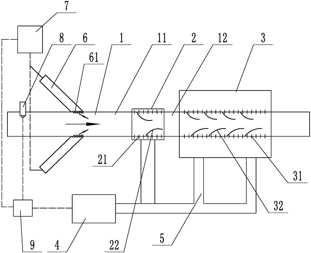 一種灰塵監(jiān)控式車間頂部除塵混合系統(tǒng)的制作方法與工藝