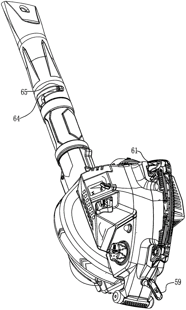 便攜式用微型二沖程發(fā)動(dòng)機(jī)驅(qū)動(dòng)的吹吸機(jī)的制作方法與工藝