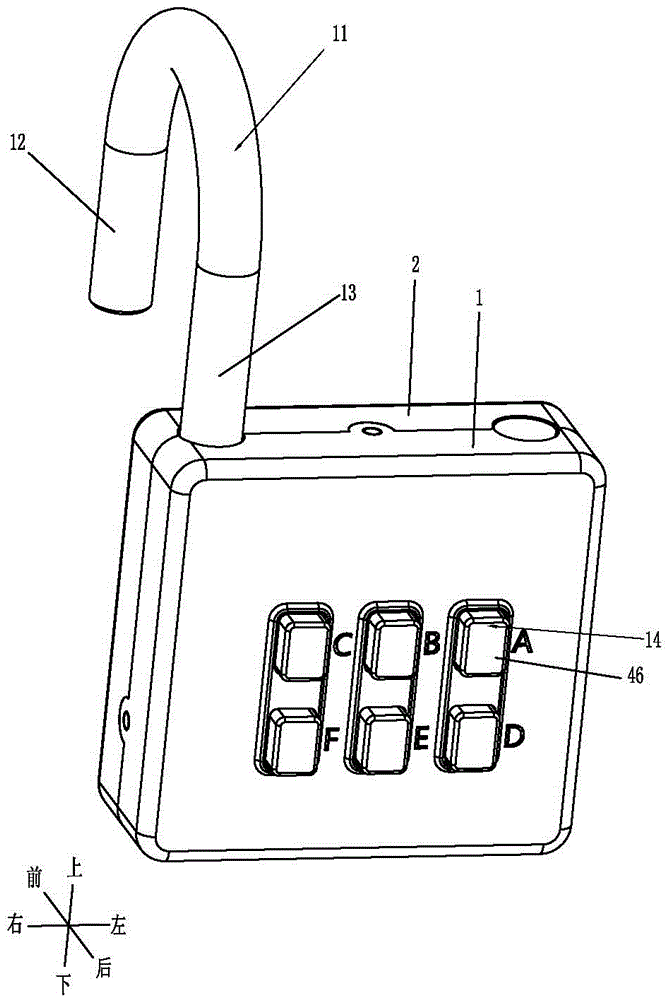 單鍵兩用式可變號碼按鍵掛鎖的制作方法與工藝