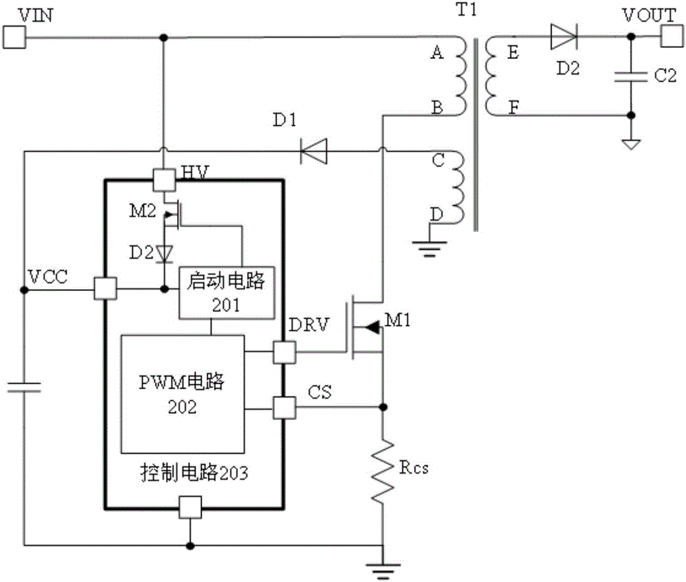 利用powermos管實現高壓快速啟動的acdc開關電源用供電電路的製作方法