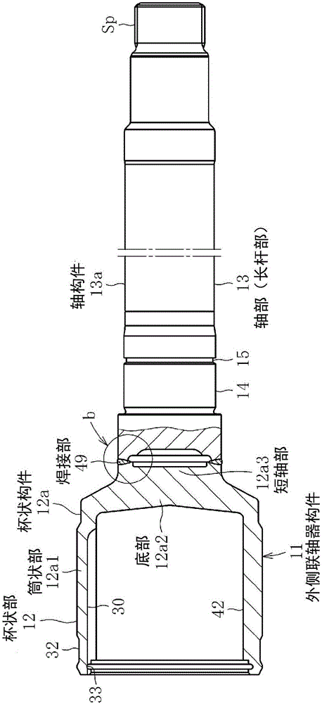 对接焊接方法、对接焊接联轴器、等速万向联轴器的外侧联轴器构件与流程