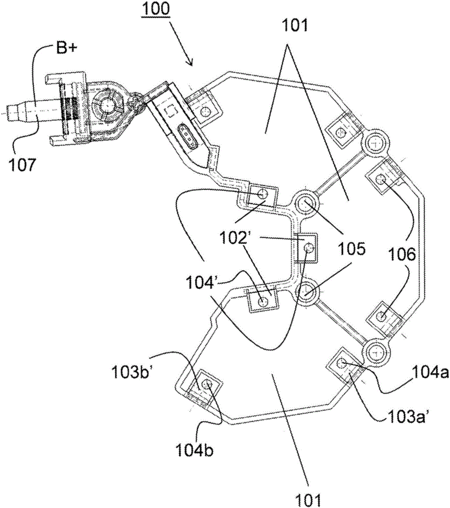 機(jī)動(dòng)車輛的旋轉(zhuǎn)電機(jī)的電子組件的制作方法與工藝