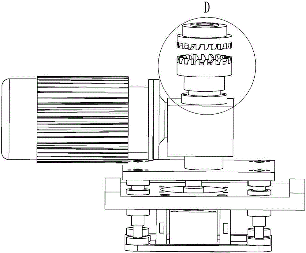 双转盘磨簧机的离合装置的制作方法