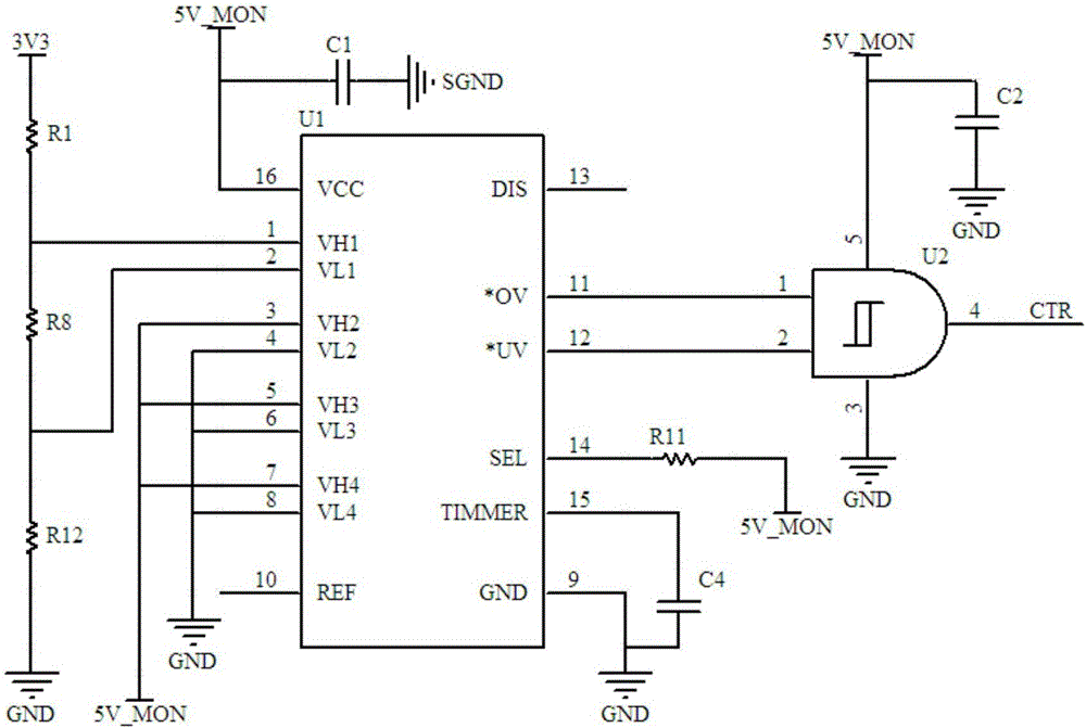 一種高精度多路電源監(jiān)控電路的制作方法與工藝