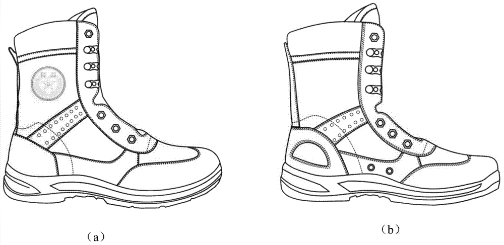 一种阅兵专用鞋靴及其制备方法与流程