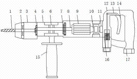 冲击钻的结构原理图图片
