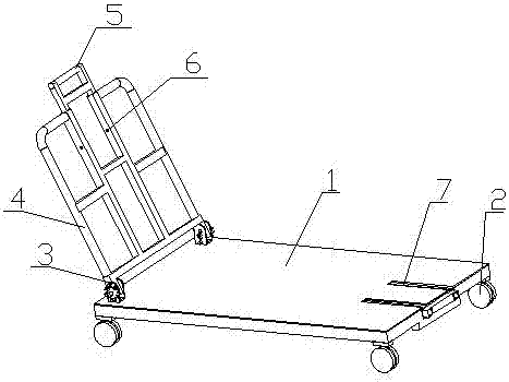 一种带有架梯的手推车的制造方法与工艺
