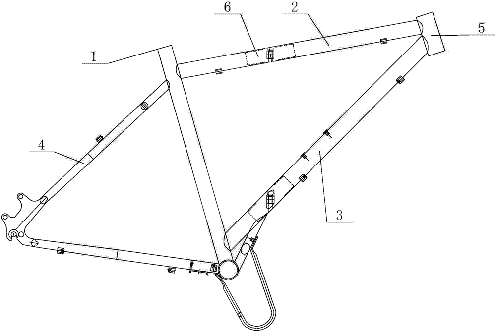 一种双管自行车车架折叠结构的制造方法与工艺