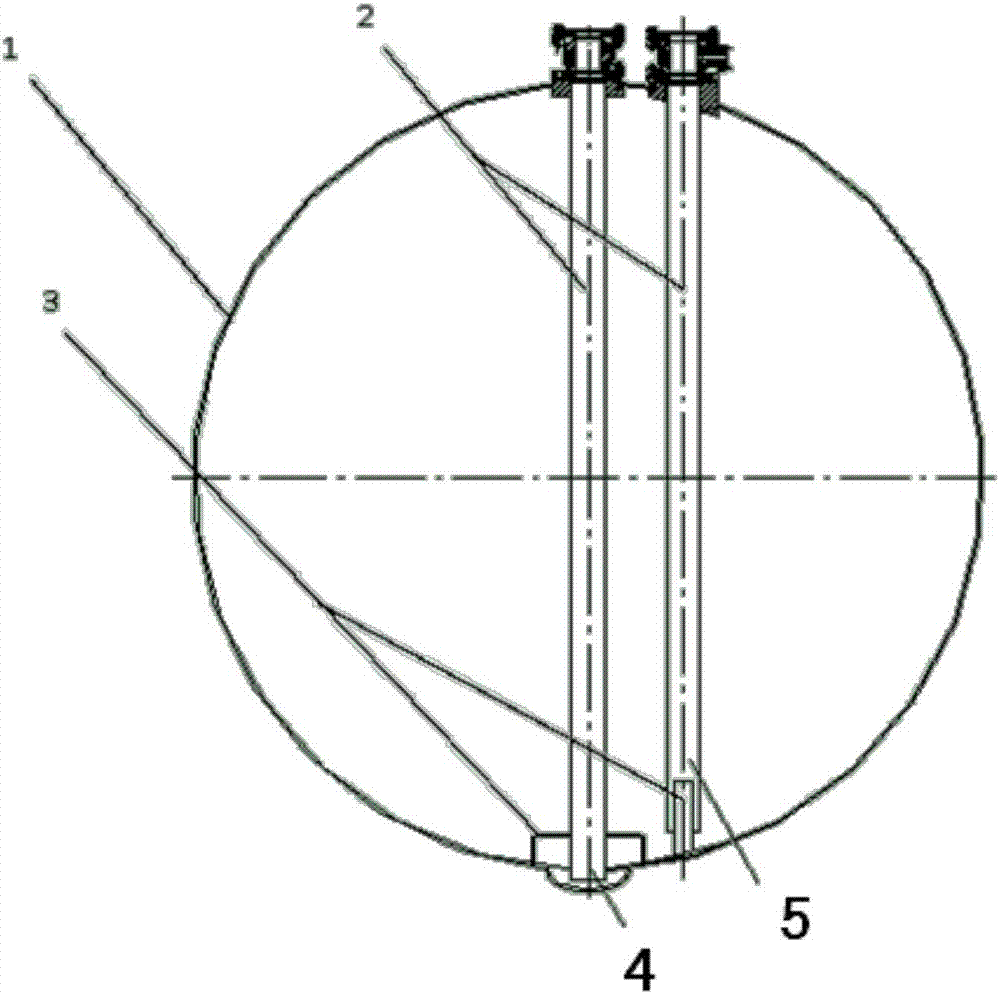 一种容器内部垂向管路的固定结构的制造方法与工艺