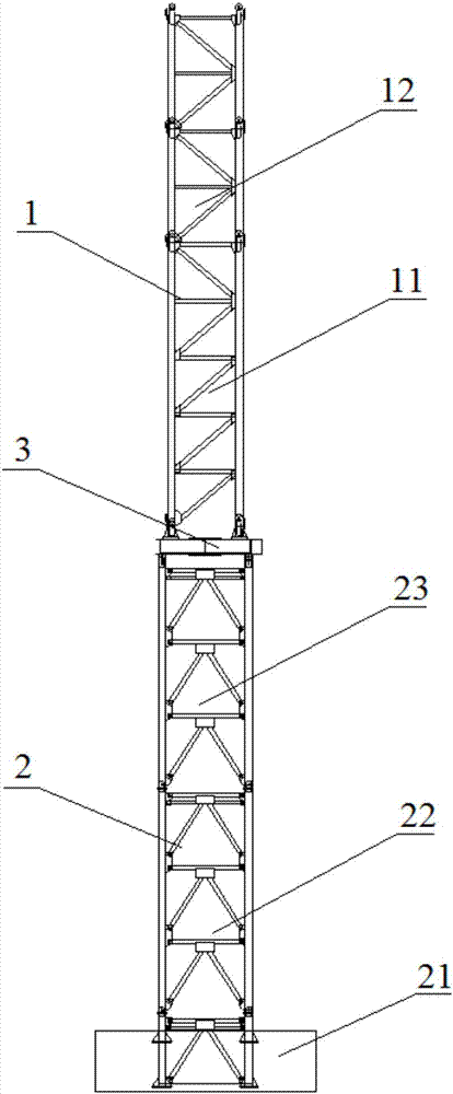 一种增加独立自由高度的塔吊装置的制造方法