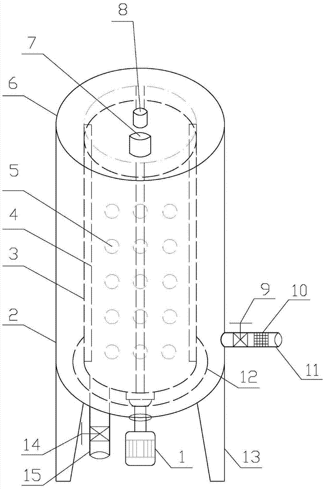 立式转筒式沼液原位提质装置的制造方法
